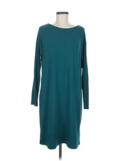 Pre-owned Jjill Casual Dress In Blue