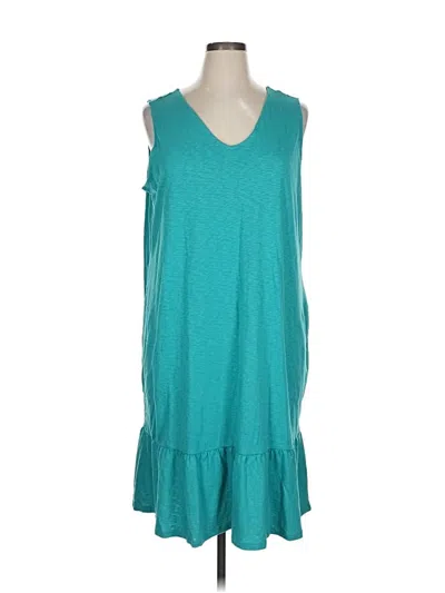 Pre-owned Jjill Casual Dress In Blue
