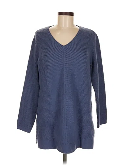 Pre-owned Jjill Casual Dress In Blue