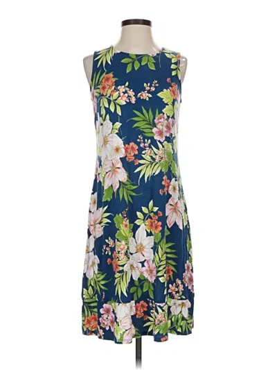 Pre-owned Jjill Casual Dress In Blue