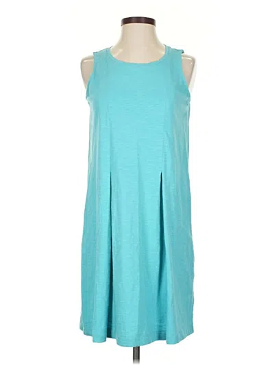 Pre-owned Jjill Casual Dress In Blue
