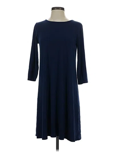 Pre-owned Jjill Casual Dress In Blue