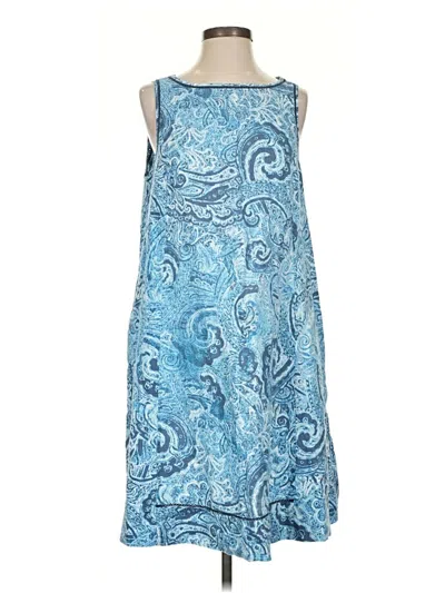 Pre-owned Jjill Casual Dress In Blue