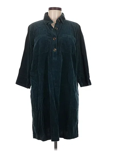 Pre-owned Jjill Casual Dress In Blue