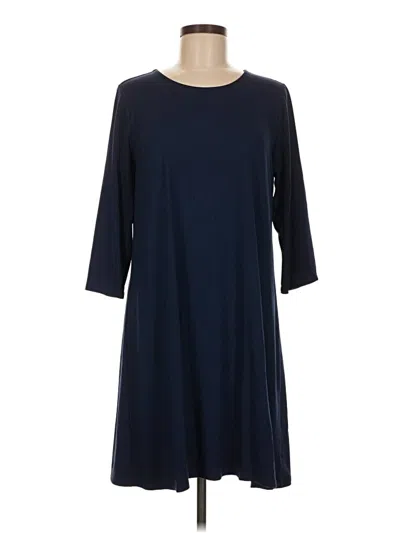 Pre-owned Jjill Casual Dress In Blue