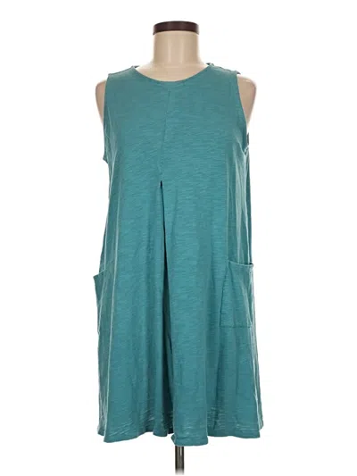 Pre-owned Jjill Casual Dress In Blue