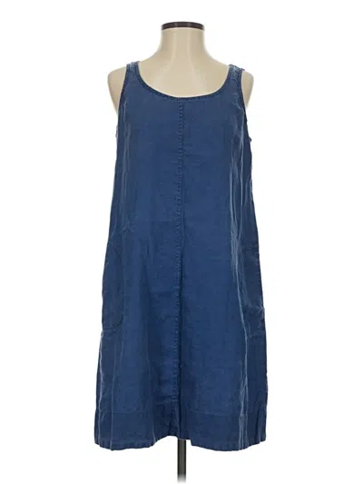 Pre-owned Jjill Casual Dress In Blue
