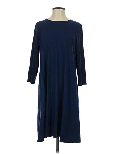 Pre-owned Jjill Casual Dress In Blue