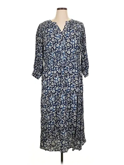 Pre-owned Jjill Casual Dress In Blue