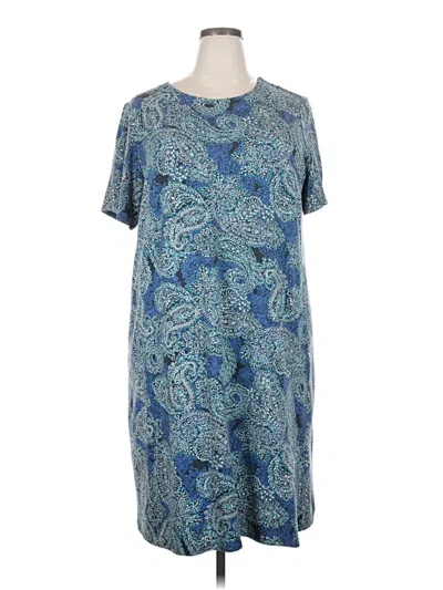 Pre-owned Jjill Casual Dress In Blue