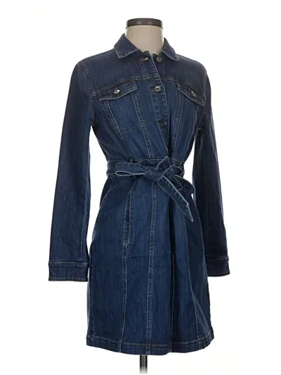 Pre-owned Jjill Casual Dress In Blue