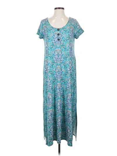 Pre-owned Jjill Casual Dress In Blue