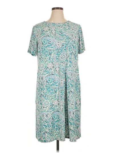 Pre-owned Jjill Casual Dress In Blue