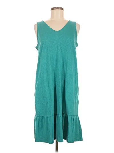 Pre-owned Jjill Casual Dress In Blue
