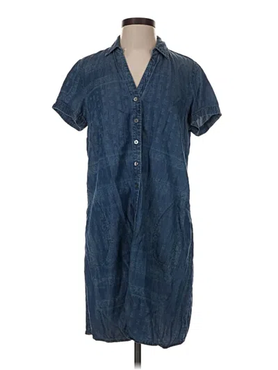 Pre-owned Jjill Casual Dress In Blue