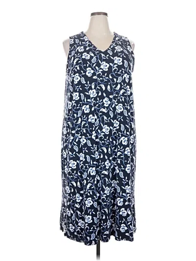 Pre-owned Jjill Casual Dress In Blue