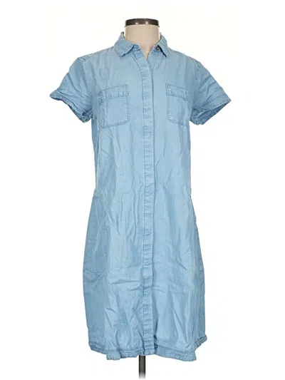 Pre-owned Jjill Casual Dress In Blue