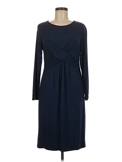 Pre-owned Jjill Casual Dress In Blue