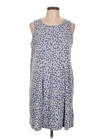 Pre-owned Jjill Casual Dress In Blue