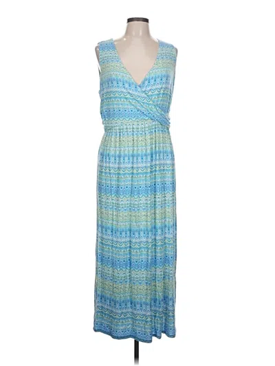 Pre-owned Jjill Casual Dress In Blue