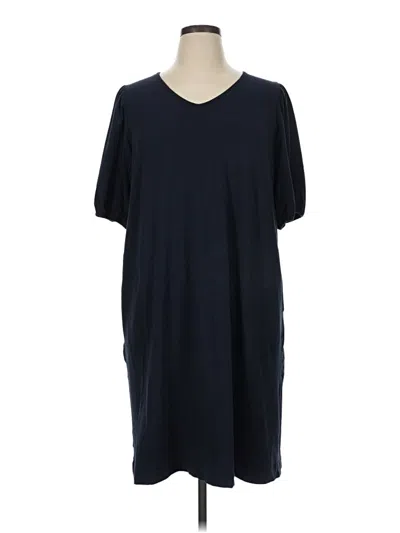 Pre-owned Jjill Casual Dress In Blue