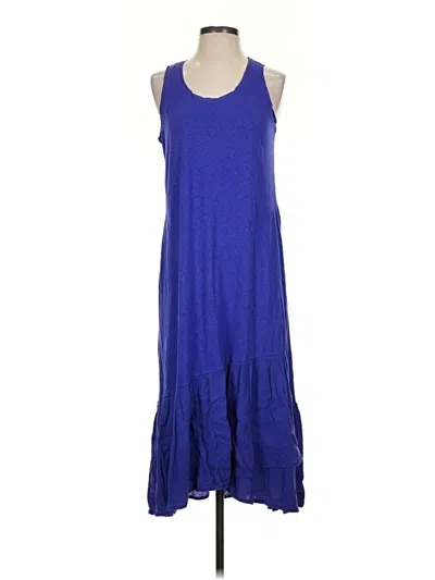 Pre-owned Jjill Casual Dress In Blue