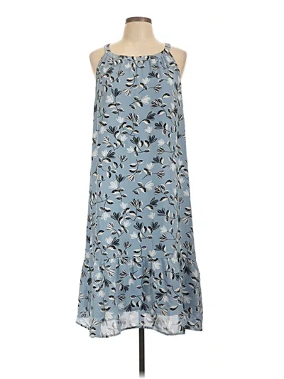 Pre-owned Jjill Casual Dress In Blue