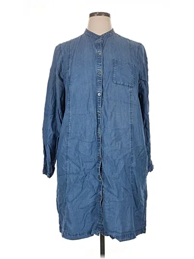 Pre-owned Jjill Casual Dress In Blue