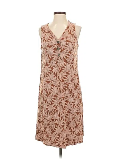 Pre-owned Jjill Casual Dress In Brown