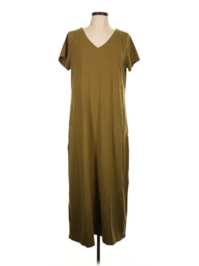 Pre-owned Jjill Casual Dress In Brown