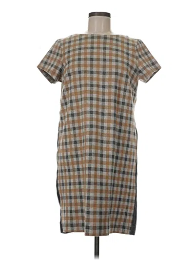 Pre-owned Jjill Casual Dress In Brown