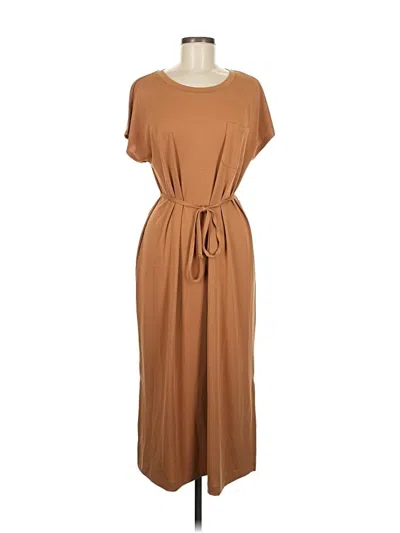 Pre-owned Jjill Casual Dress In Brown