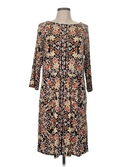 Pre-owned Jjill Casual Dress In Brown