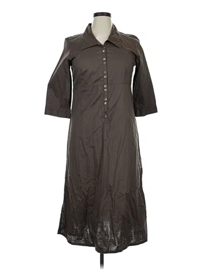 Pre-owned Jjill Casual Dress In Brown