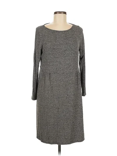 Pre-owned Jjill Casual Dress In Gray