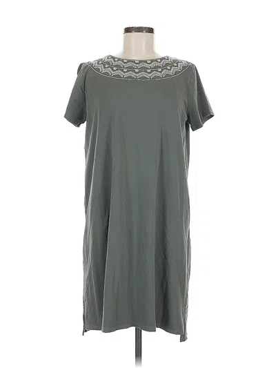 Pre-owned Jjill Casual Dress In Gray