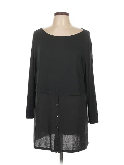 Pre-owned Jjill Casual Dress In Gray