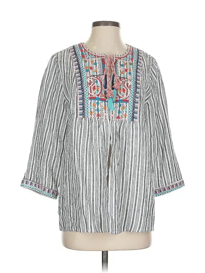 Pre-owned Jjill Casual Dress In Gray