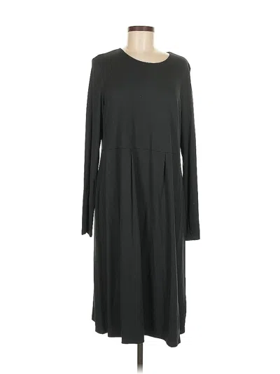 Pre-owned Jjill Casual Dress In Gray