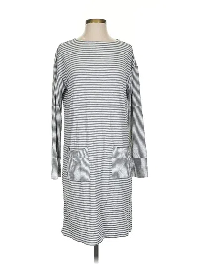 Pre-owned Jjill Casual Dress In Gray