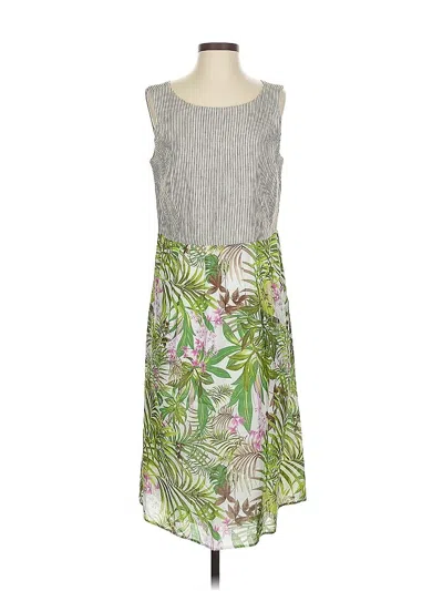 Pre-owned Jjill Casual Dress In Gray