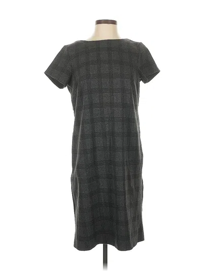 Pre-owned Jjill Casual Dress In Gray
