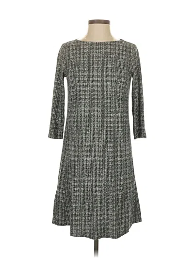 Pre-owned Jjill Casual Dress In Gray