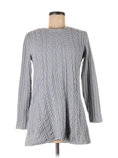 Pre-owned Jjill Casual Dress In Gray