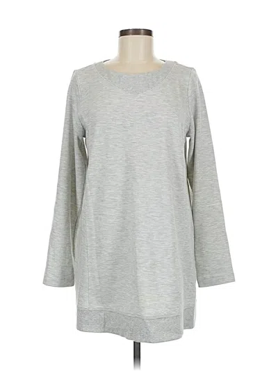 Pre-owned Jjill Casual Dress In Gray