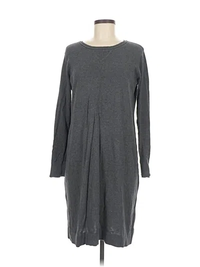 Pre-owned Jjill Casual Dress In Gray