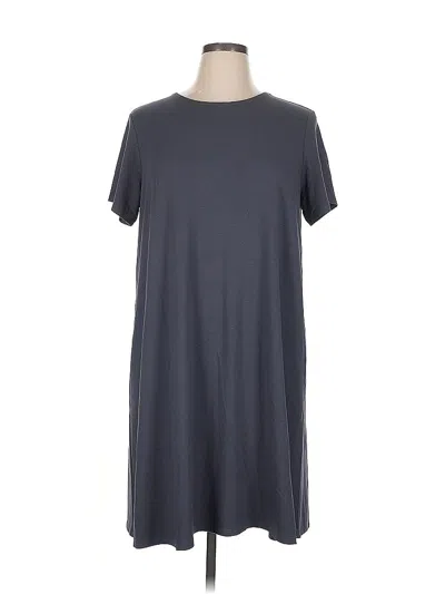 Pre-owned Jjill Casual Dress In Gray