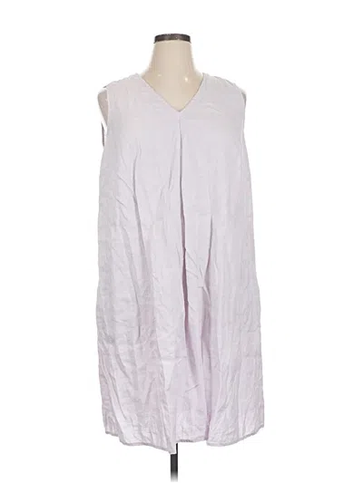 Pre-owned Jjill Casual Dress In Gray
