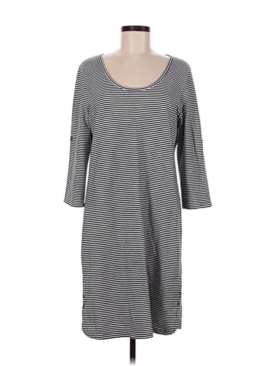 Pre-owned Jjill Casual Dress In Gray