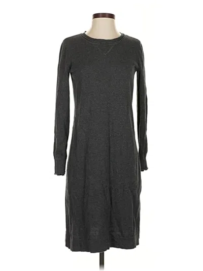 Pre-owned Jjill Casual Dress In Gray